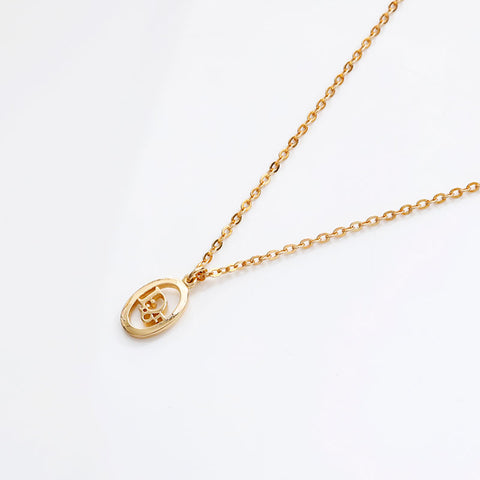 Christian Dior logo Necklace gold WS20426