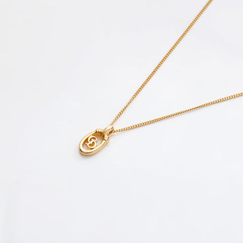 Christian Dior logo Necklace gold WS20428