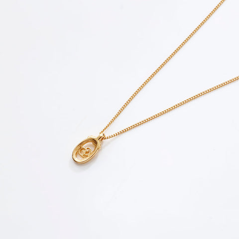 Christian Dior logo Necklace gold WS20428
