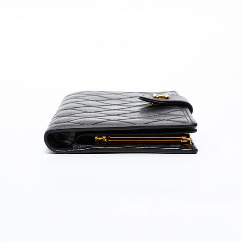 CHANEL Bicolor COCO Mark Purse Purse black WS20430