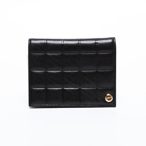 CHANEL Chocolate bar Card Case black WS20433
