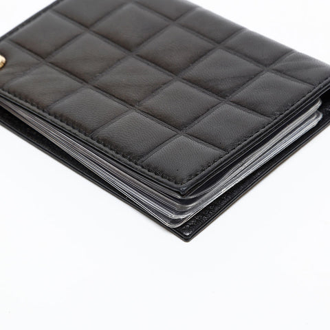 CHANEL Chocolate bar Card Case black WS20433