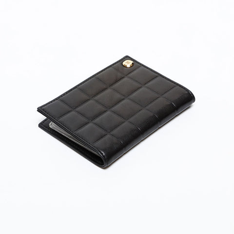 CHANEL Chocolate bar Card Case black WS20433