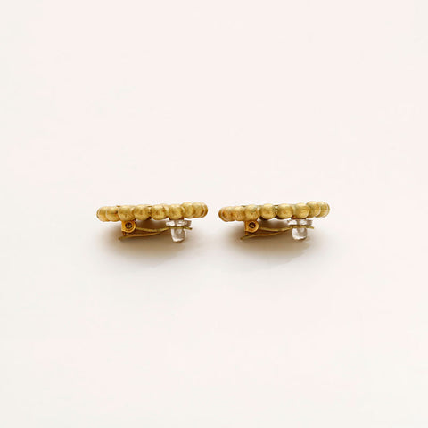 CHANEL 94A COCO Mark Round Earring gold WS20440