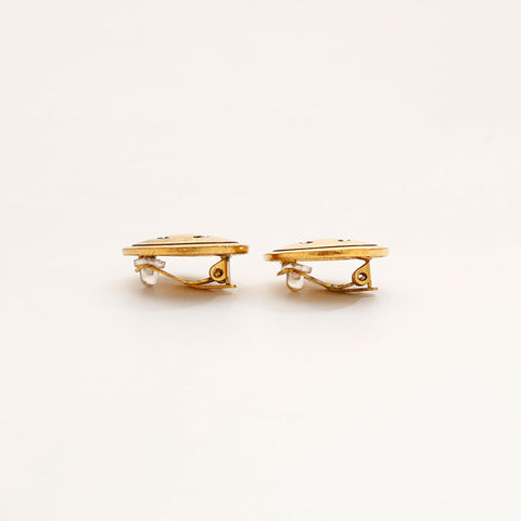 CHANEL 93A COCO Mark Round Earring gold WS20441