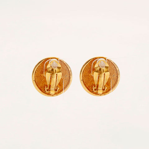 CHANEL COCO Mark round Earring gold WS20442