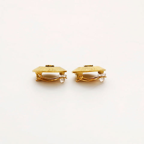 CHANEL 95C COCO Mark Round Earring black WS20448
