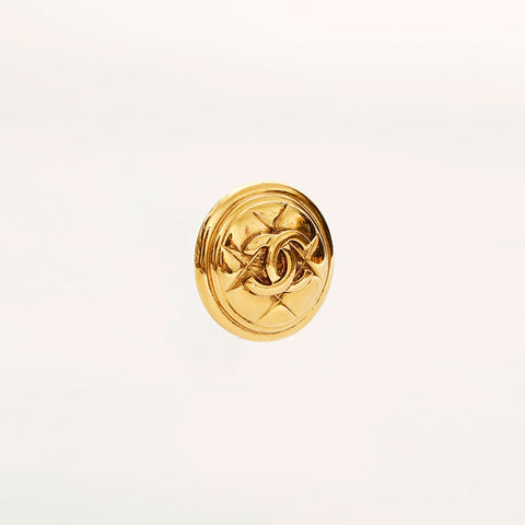 CHANEL COCO Mark round Earring gold WS20449
