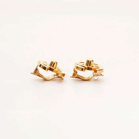 CHANEL 95A Turn Lock Earring gold WS20450