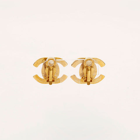 CHANEL 96P Turn Lock Earring gold WS20451