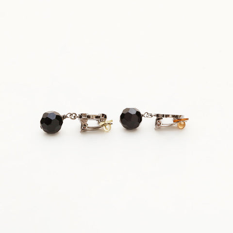 CHANEL E13V COCO Mark Swing Earring black WS20453
