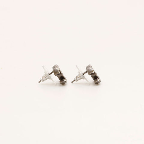 CHANEL F19V COCO Mark Rhinestone Pierce black WS20454
