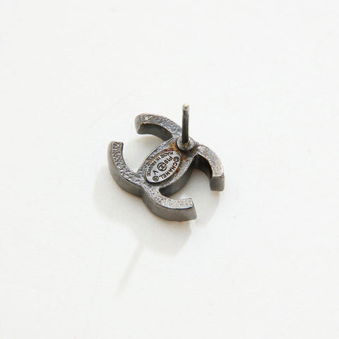 CHANEL F19V COCO Mark Rhinestone Pierce black WS20454