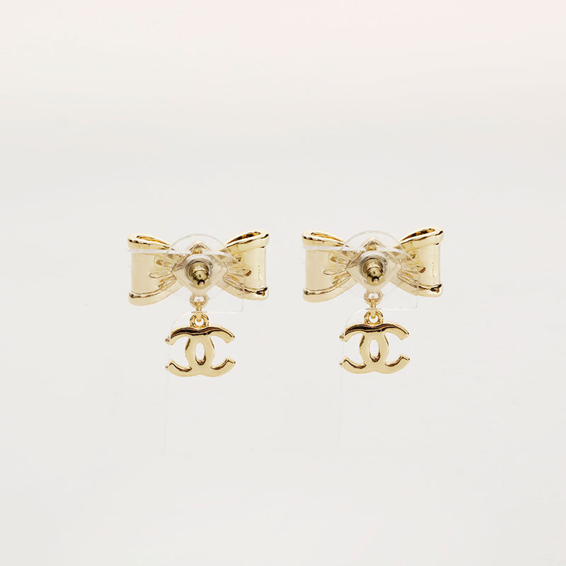 CHANEL A22B COCO Mark Ribbon Pierce gold WS20455 – NUIR VINTAGE