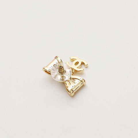 CHANEL A22B COCO Mark Ribbon Pierce gold WS20455