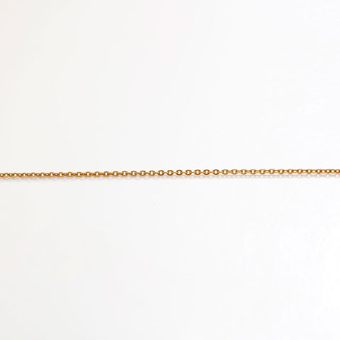 CHANEL COCO Mark Rhinestone Clover Necklace gold WS20459