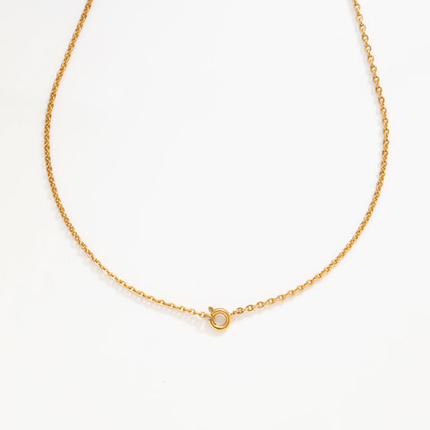 CHANEL COCO Mark Rhinestone Clover Necklace gold WS20459