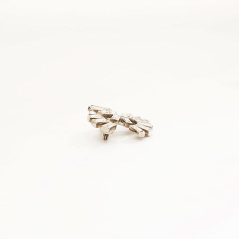 CHANEL COCO Mark rhinestone Brooch Silver WS20460