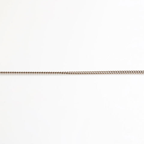CHANEL COCO Mark rhinestone Necklace Silver WS20461