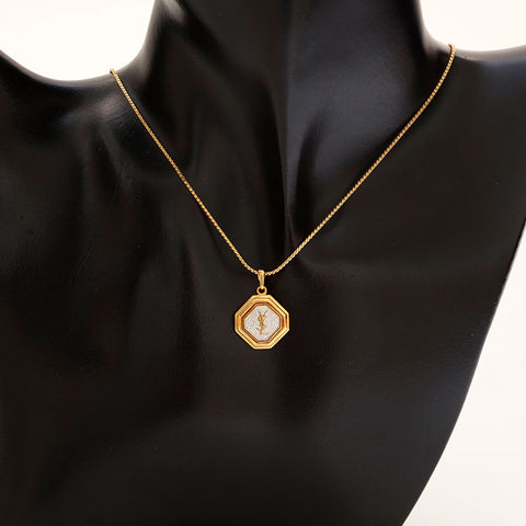 YVES SAINT LAURENT logo Necklace gold WS20465