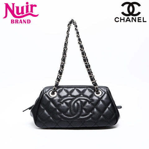 CHANEL No. 13 Matelasse COCO Mark Shoulder Bag black WS20468