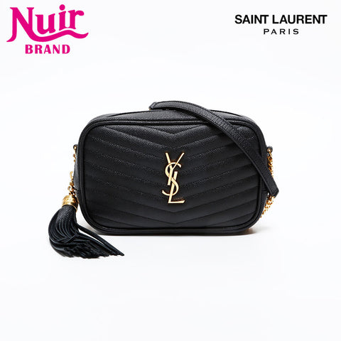 YVES SAINT LAURENT Mini Lou Leather Shoulder Bag black WS20472