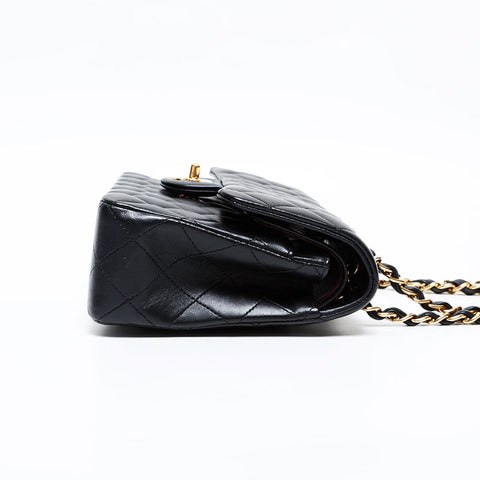 CHANEL No. 29 Matelasse Double Flap Chain Lambskin 9.1" 2019 Shoulder Bag black WS20479