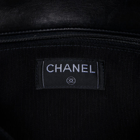 CHANEL No. 6 2000-2002 小羊皮巧克力棒 2.55 链条单肩包 黑色 WS20483