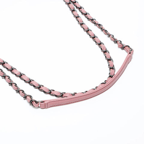 CHANEL 21st Matelasse Chain Shoulder Bag pink WS20484