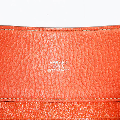 HERMES □Q stamp 2013 So Kelly 26 Shoulder Bag white WS20486