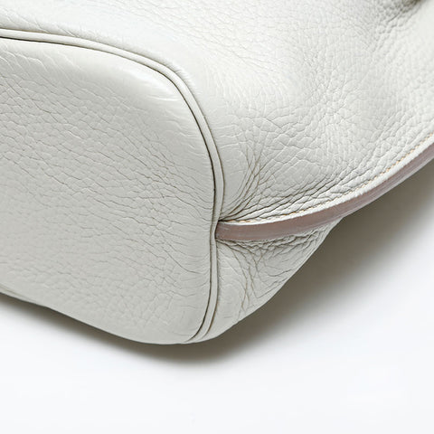 HERMES □Q stamp 2013 So Kelly 26 Shoulder Bag white WS20486