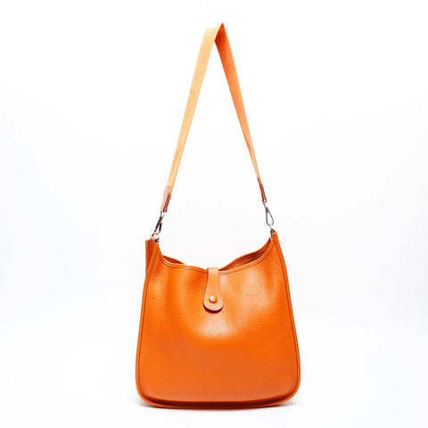 HERMES □I stamp 2005 Evelyn 1 GM Shoulder Bag Orange WS20487