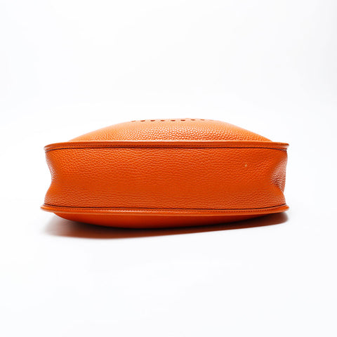 HERMES □I stamp 2005 Evelyn 1 GM Shoulder Bag Orange WS20487