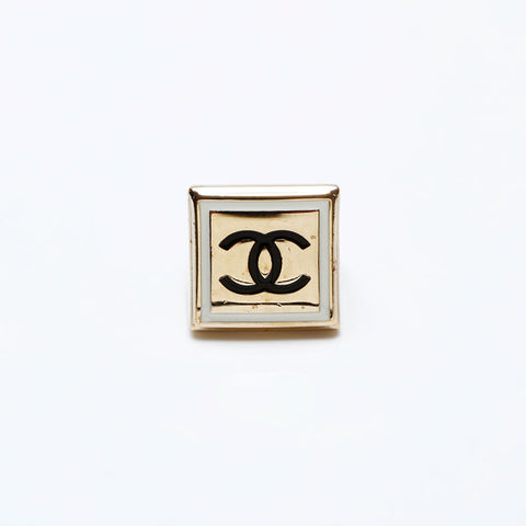 CHANEL COCO Mark Square B21B No. 12/52 Ring gold WS20492