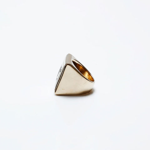 CHANEL COCO Mark Square B21B No. 12/52 Ring gold WS20492