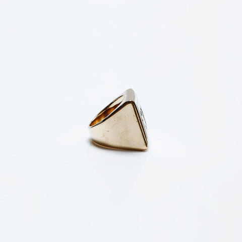 CHANEL COCO Mark Square B21B No. 12/52 Ring gold WS20492