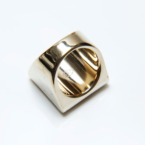 CHANEL COCO Mark Square B21B No. 12/52 Ring gold WS20492