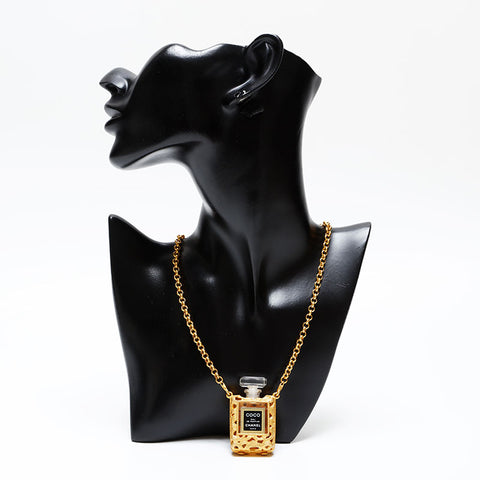CHANEL Perfume Bottle Perfume Necklace gold WS20495