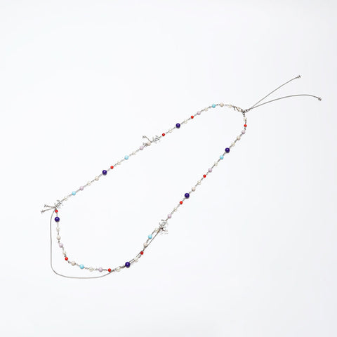CHANEL COCO Mark Pearl A12P Long Necklace multicolor WS20497