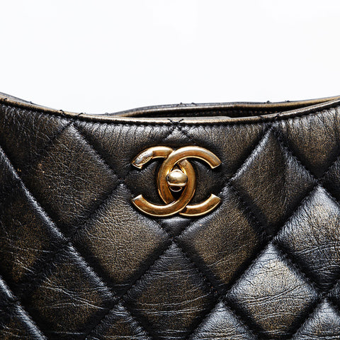 CHANEL 19th Paris Dallas Fringe Shoulder Bag black WS20503