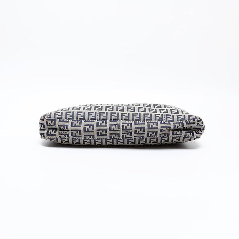 FENDI Zucchino Shoulder Bag Navy WS20507