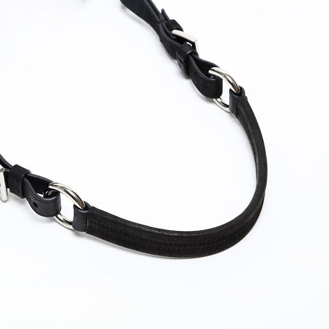 PRADA embroidery Shoulder Bag black WS20509
