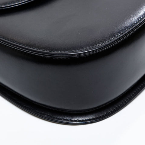 GUCCI Bamboo leather 2way Handbag black WS20511