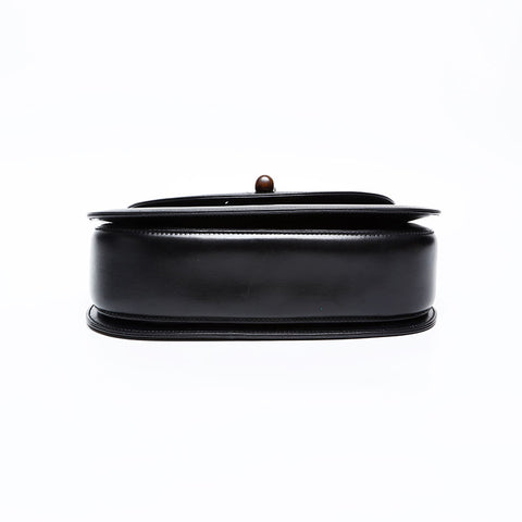 GUCCI Bamboo leather 2way Handbag black WS20511