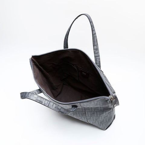 FENDI Zucca PVC Handbag gray WS20512