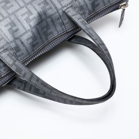 FENDI Zucca PVC Handbag gray WS20512
