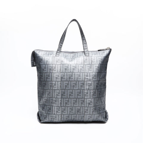 FENDI Zucca PVC Handbag gray WS20512