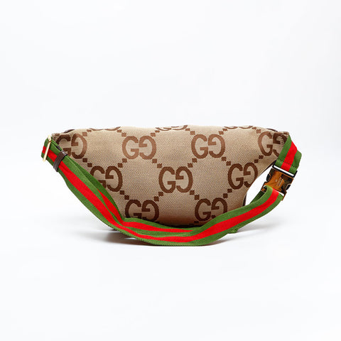 GUCCI Jumbo GG canvas body bag Waist bag Brown WS20514