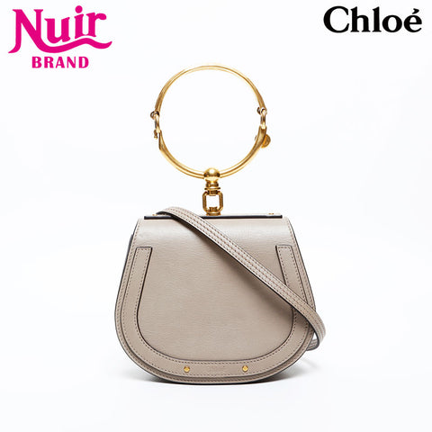 Chloe Leather Nile Handbag beige WS20516
