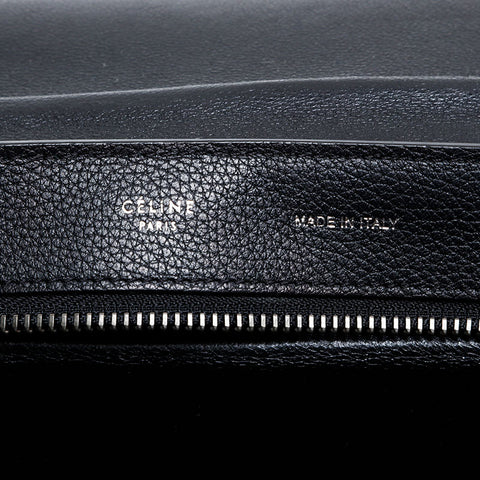 CELINE Trapeze Boa Mouton Handbag black WS20518